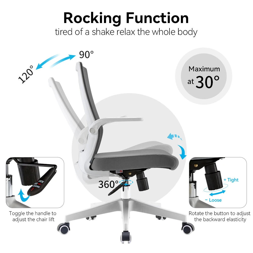 Ergonomic Office Chair, Desk Chair Height Adjustable