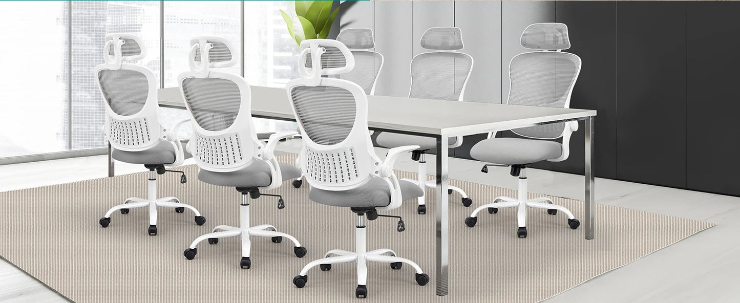 Ergonomic Office Desk Chair With Flip-up Arms