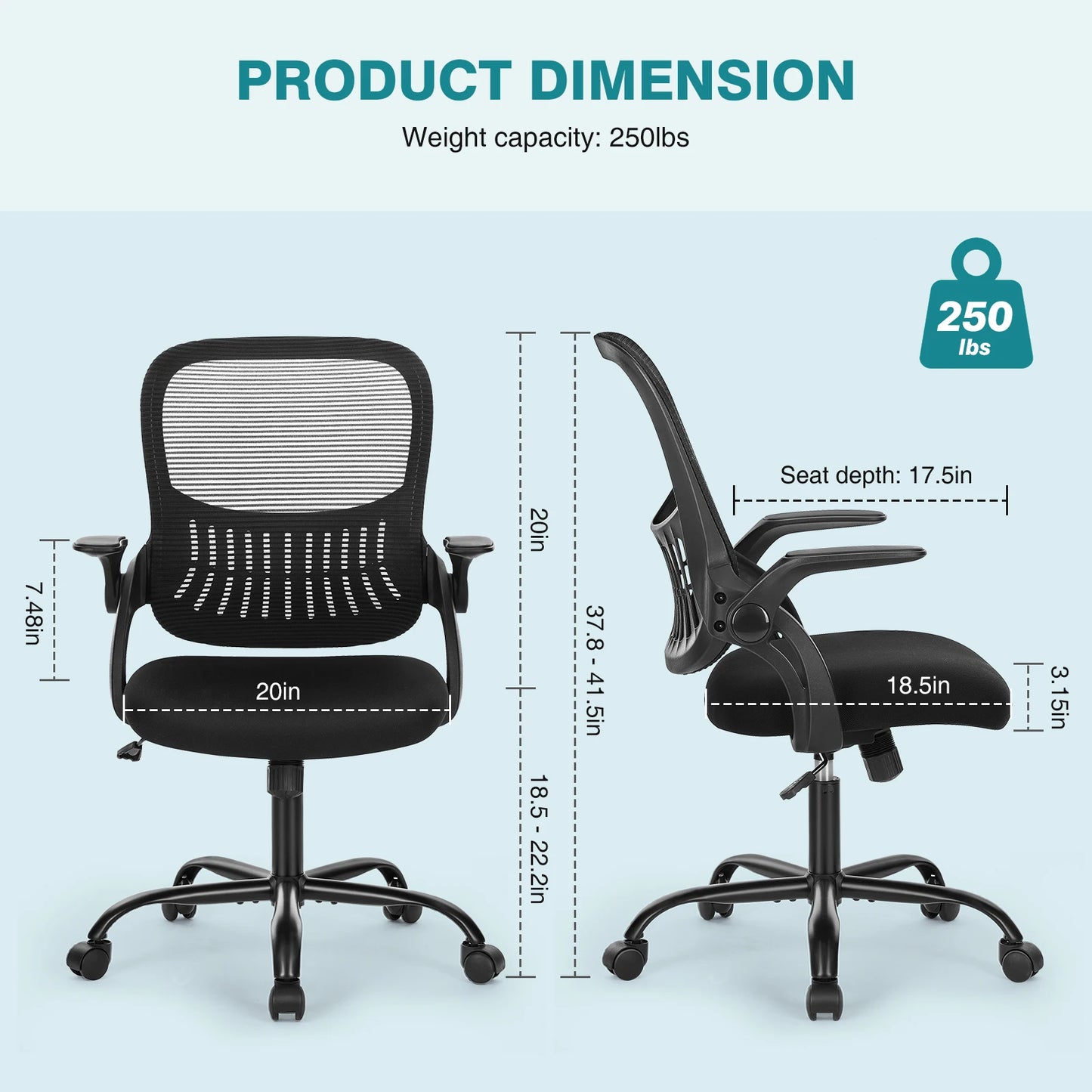 Ergonomic Mesh Backrest Office Desk Chair