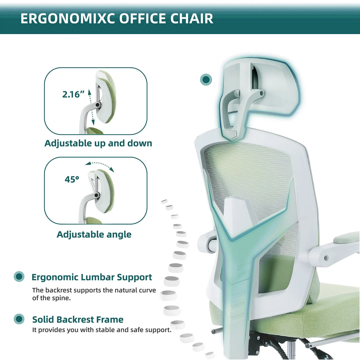 Ergonomic High-Back Mesh Reclining Gaming Chair