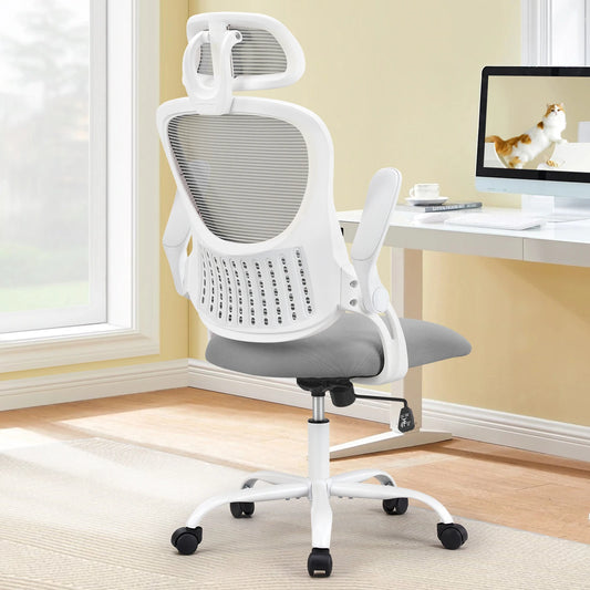 Ergonomic Office Desk Chair With Flip-up Arms