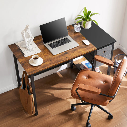 Computer Desk With Drawers 55 Inch Home Office Desk