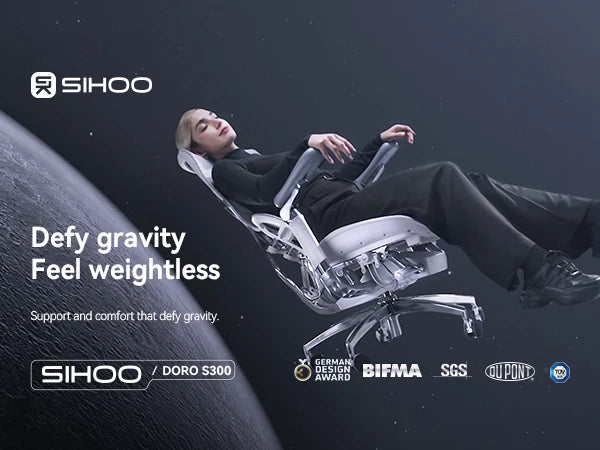 Ergonomic  Chair with Dual Lumbar Support 6D Armrests