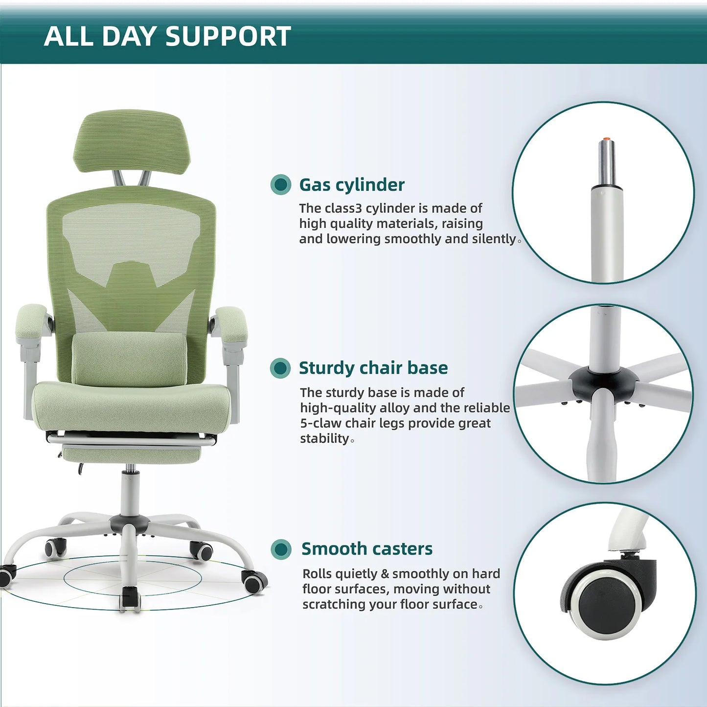 Ergonomic High-Back Mesh Reclining Gaming Chair